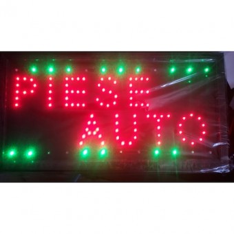 Reclama LED - PIESE AUTO - de interior, 48 x 25 cm