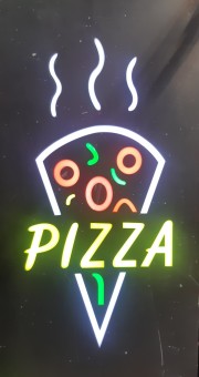 Reclama LED - PIZZA - de exterior / interior, 44 x 24 cm