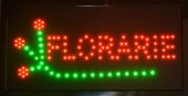 Reclama LED - FLORARIE - de interior, 48 x 25 cm